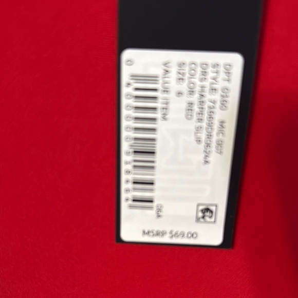 Gianni Bini Elegant Red Slip Dress - Picture 6 of 6